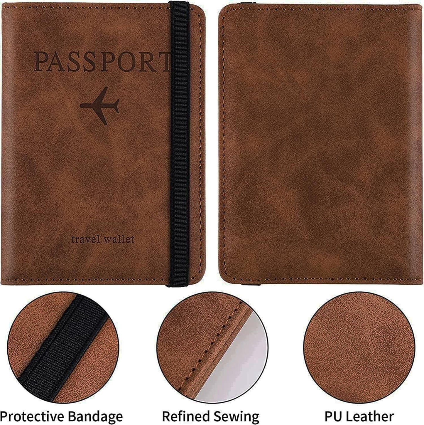 PU Leather Travel Document Holder for Men & Women - APEXPRIME