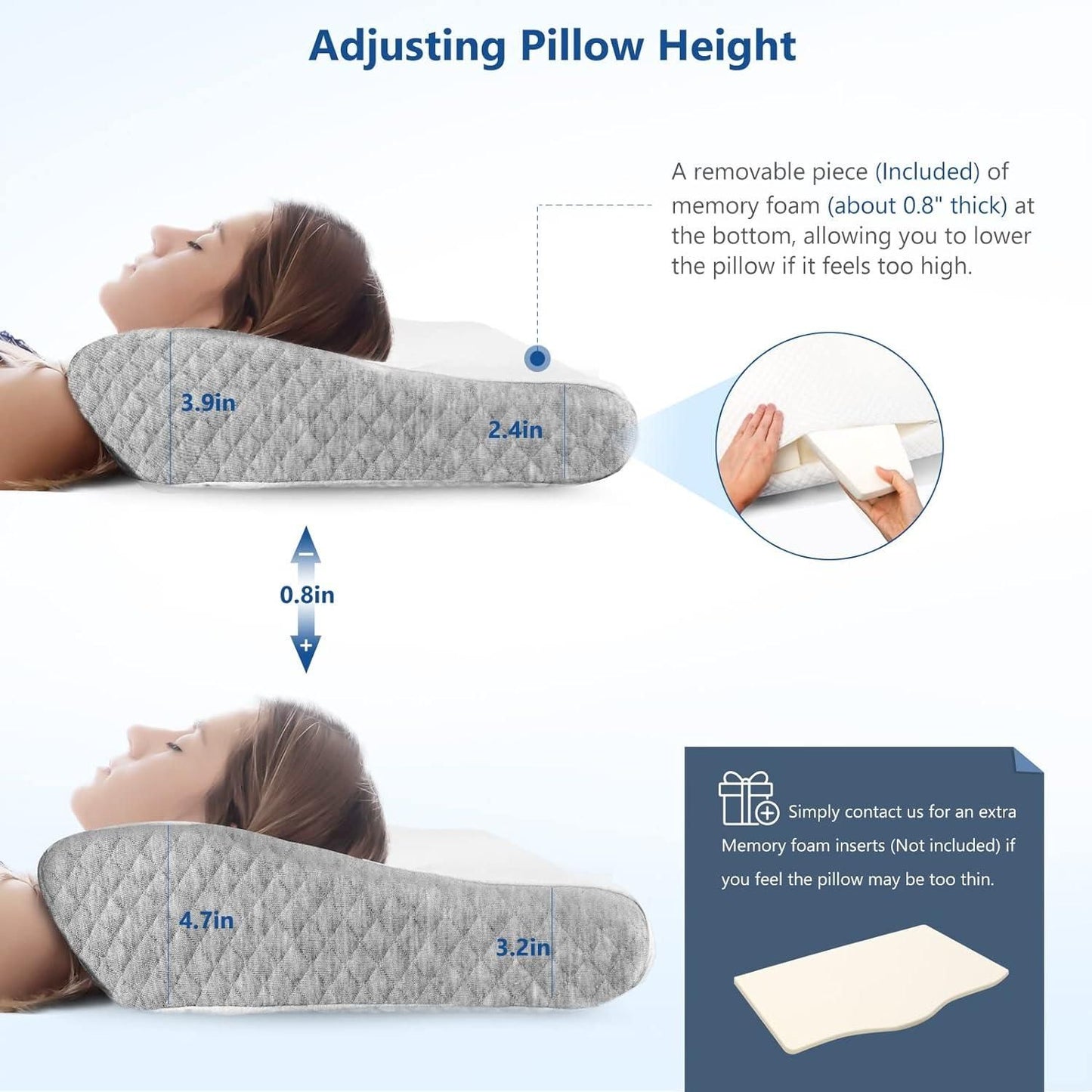 Foam Pillow for Neck Pain Relief - APEXPRIME