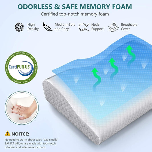 Foam Pillow for Neck Pain Relief - APEXPRIME
