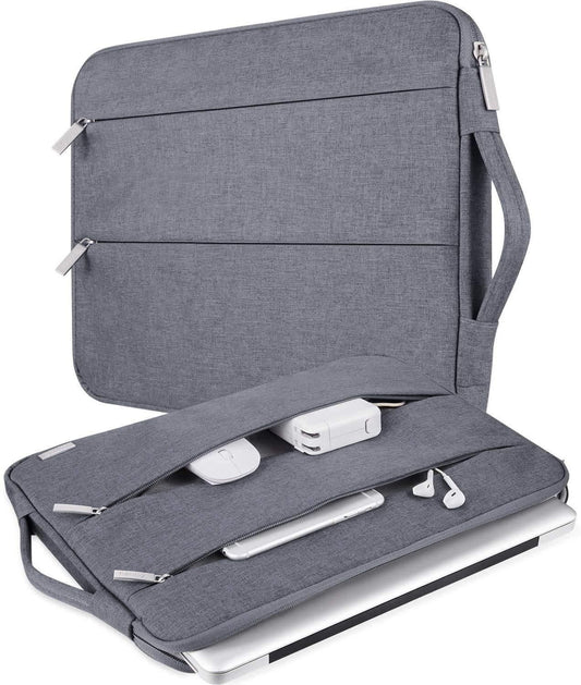 Sleek Nylon Fabric Laptop Bag Cover with inner Fur Cushion material - APEXPRIME